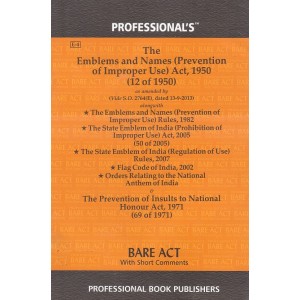 Professional's Bare Act on Emblems and Names (Prevention of Improper Use) Act, 1950 